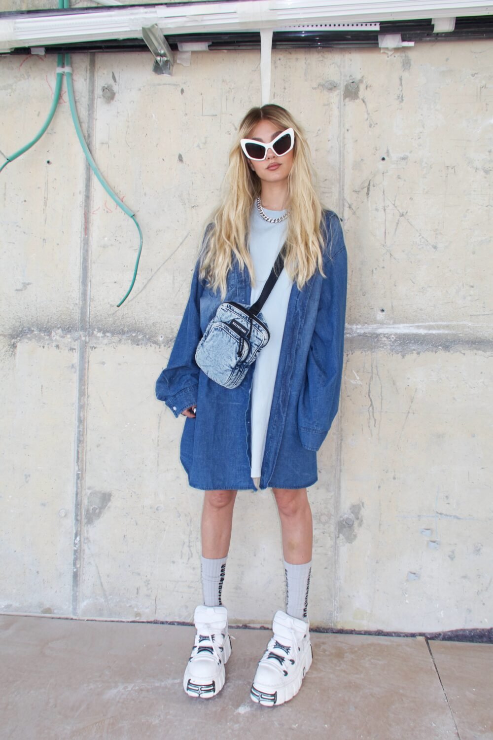 Robe Chemise Trompe-l’Œil – Denim & Tee – Image 3