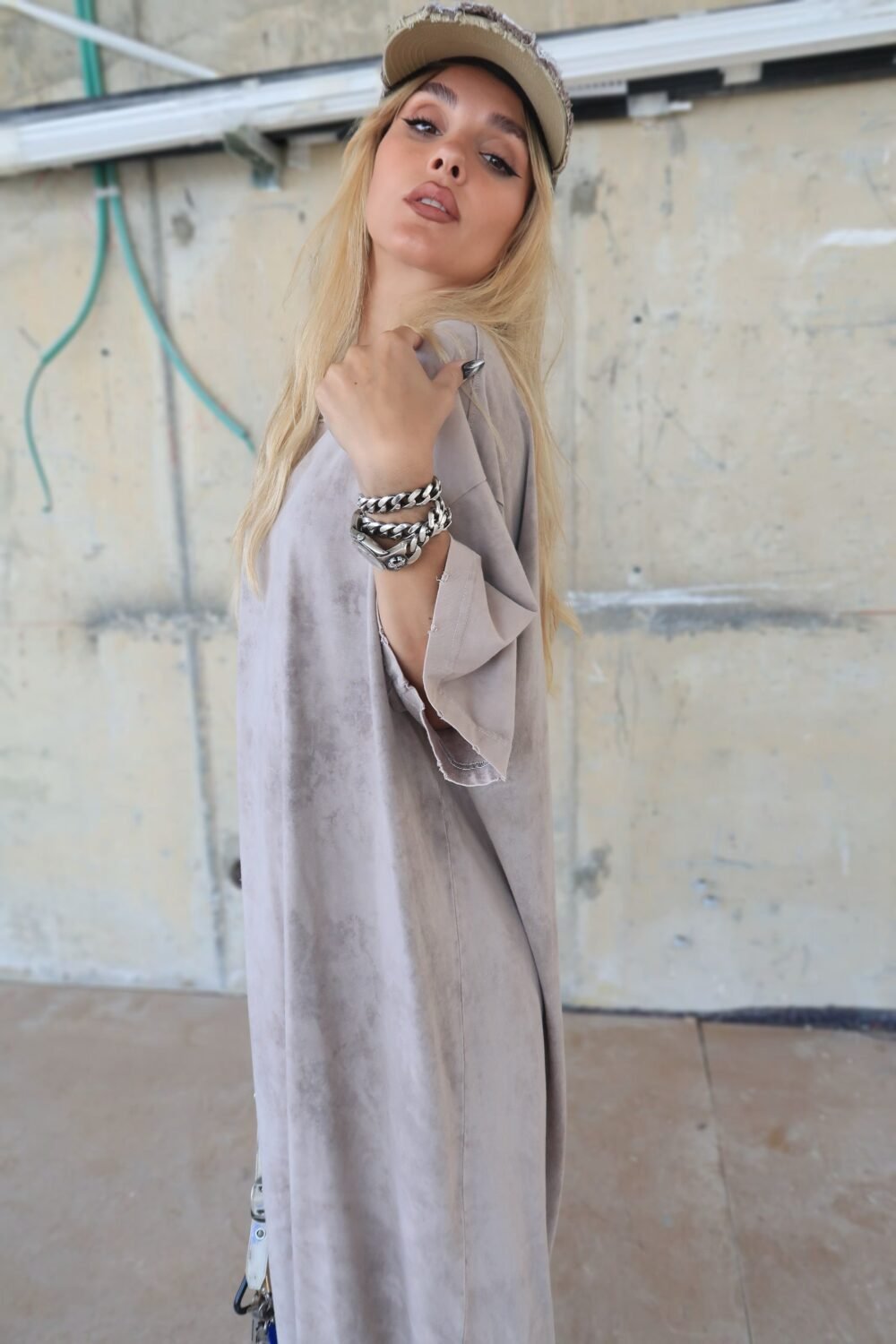 Robe Longue T-Shirt galaxy nude – Image 6