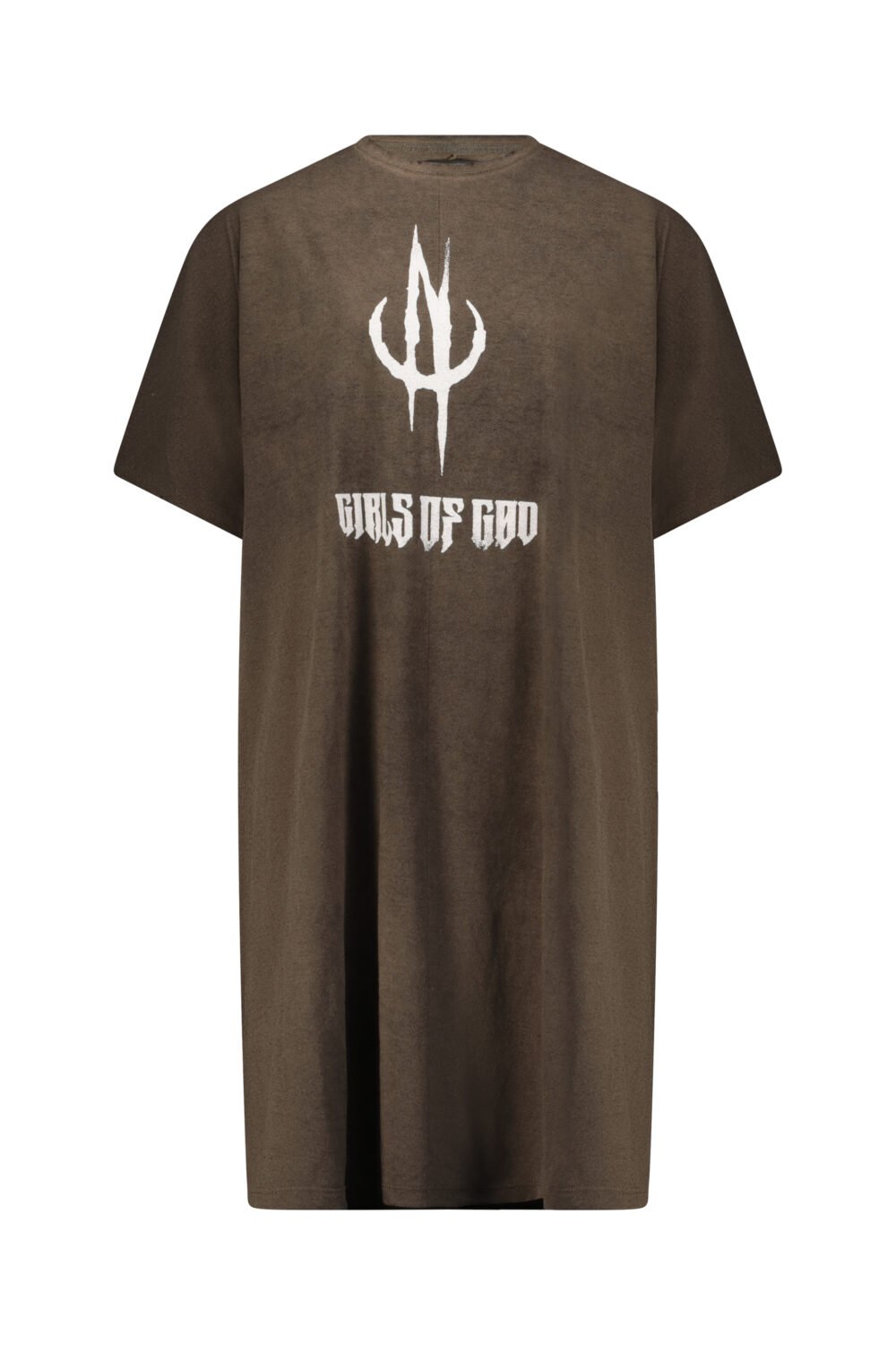khaki washed-stone shirt « girls of God » – Image 6