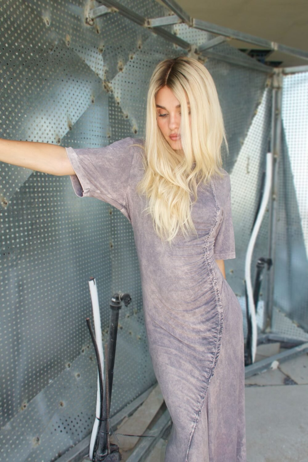 Robe Asymétrique -dirty grey – Image 6