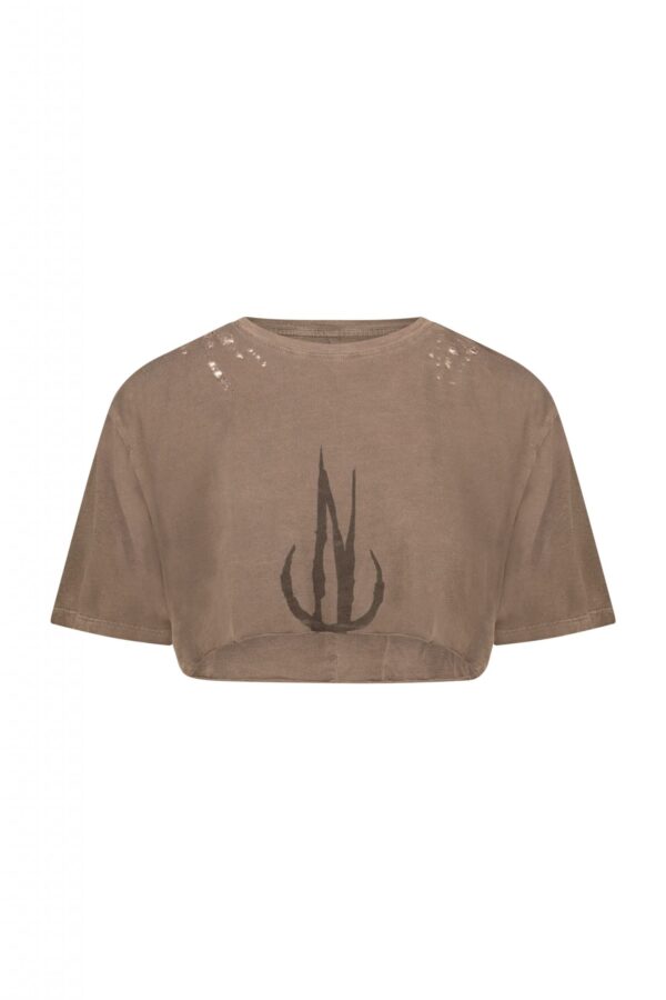 Crop Shirt - Wash Brown