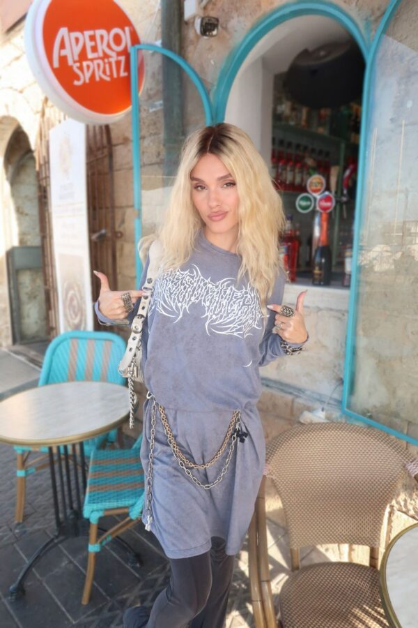 Washed Stone Shirt « Breslevers » - Bleu