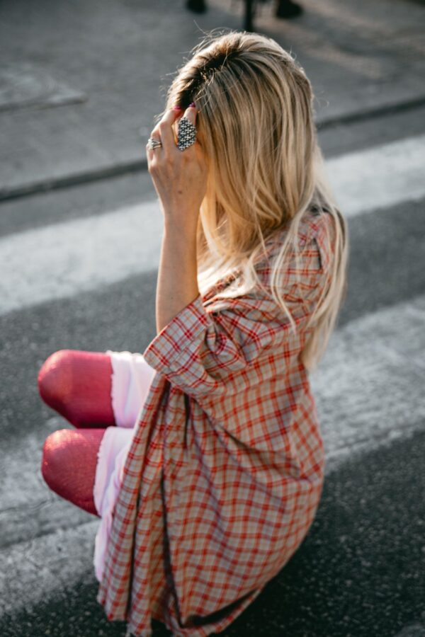 Chemise À Carreaux - Pink