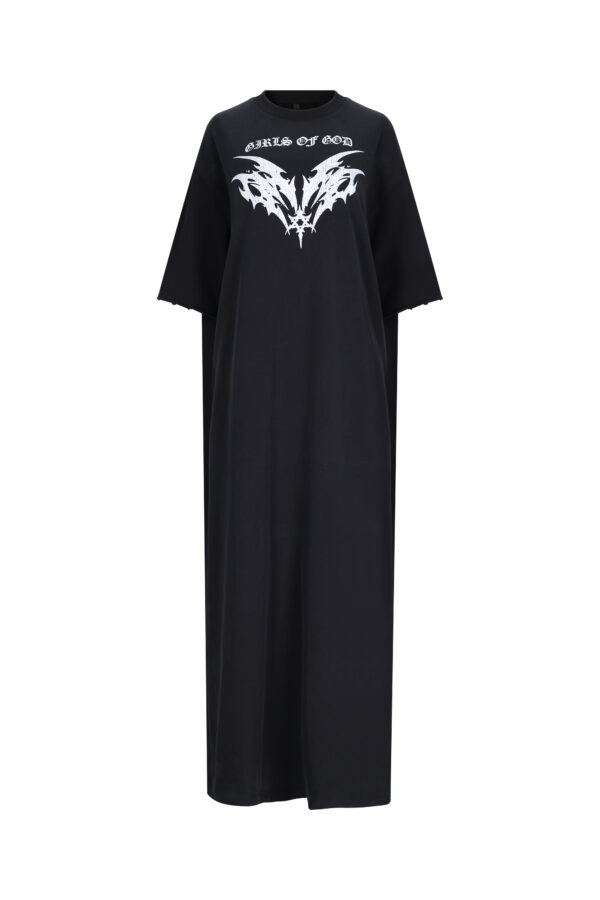 Girls of God – Long T-Shirt Dress (black)