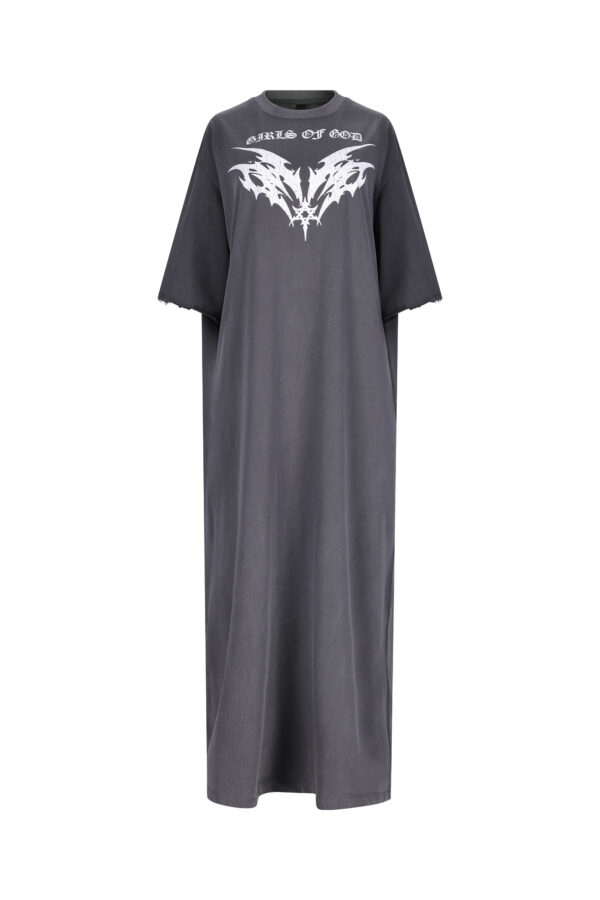 Girls of God – Long T-Shirt Dress (grey)