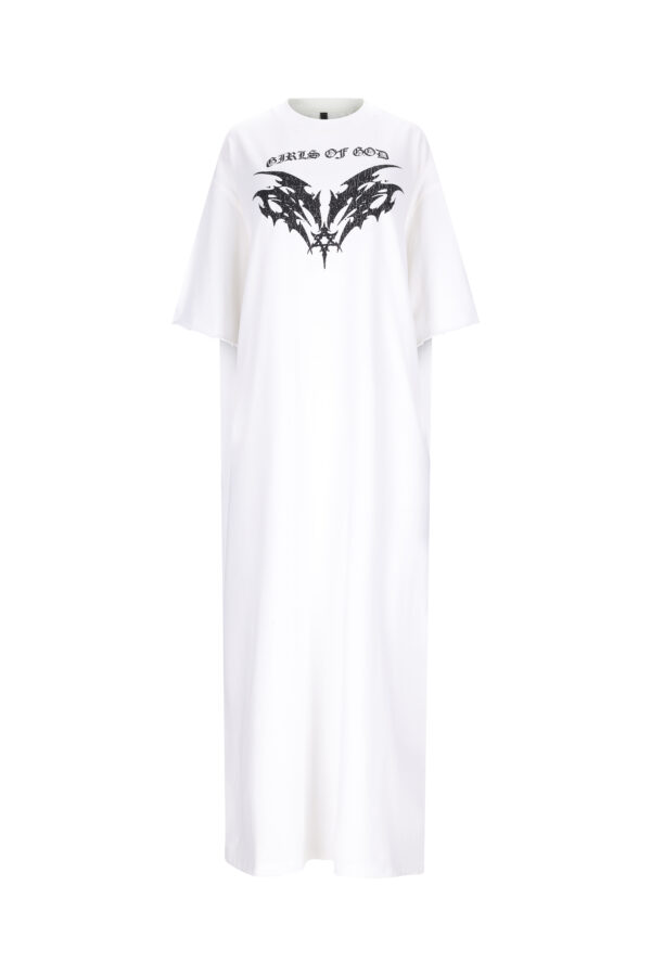 Girls of God – Long T-Shirt Dress (white)